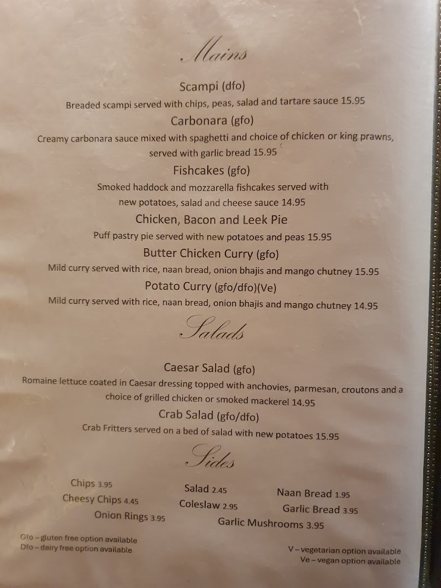 The Greyhound Menu - Image 2