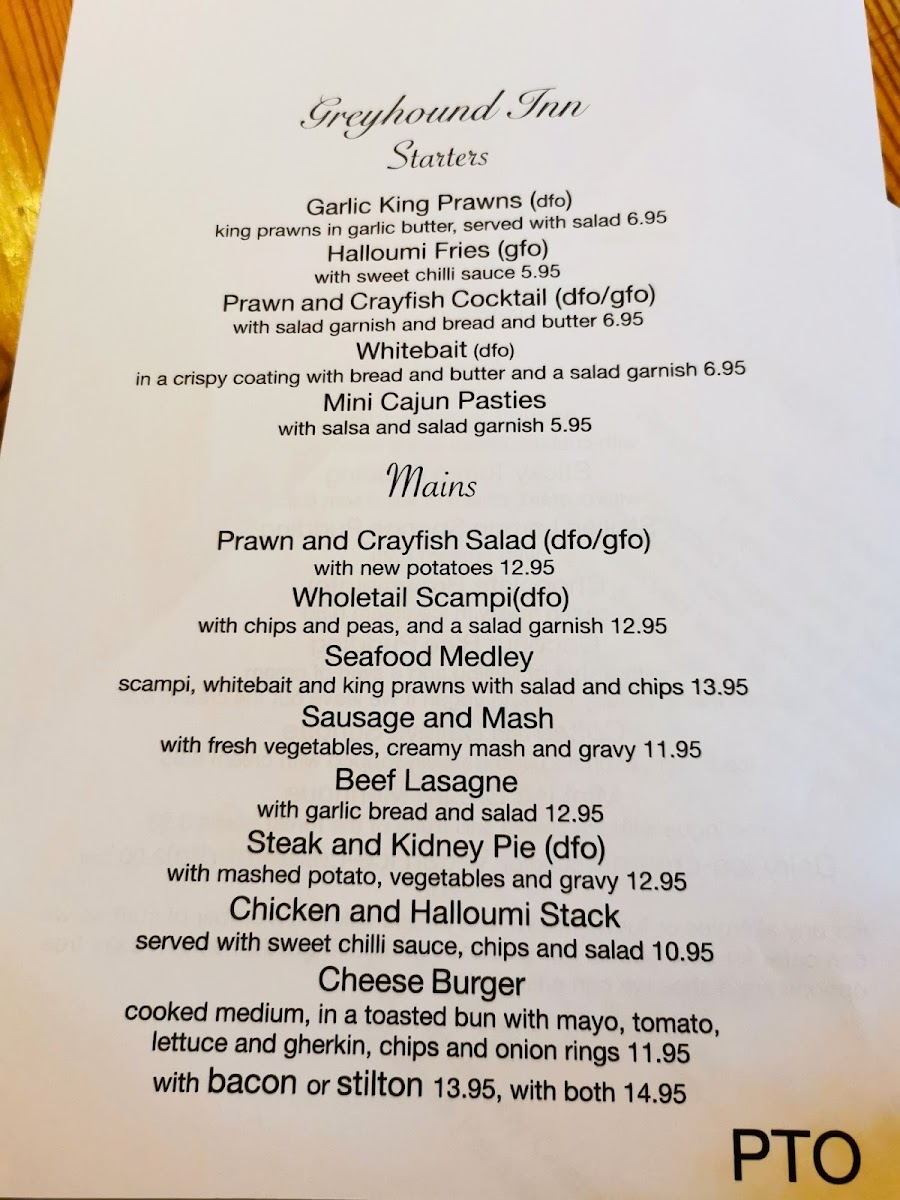 The Greyhound Menu - Image 5